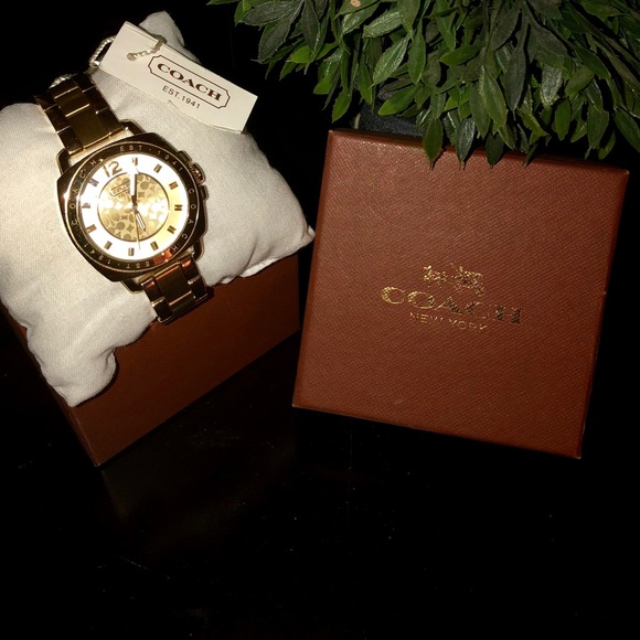 Coach 14501534 Boyfriend Mini Gold Bracelet Watch - Picture 1 of 4